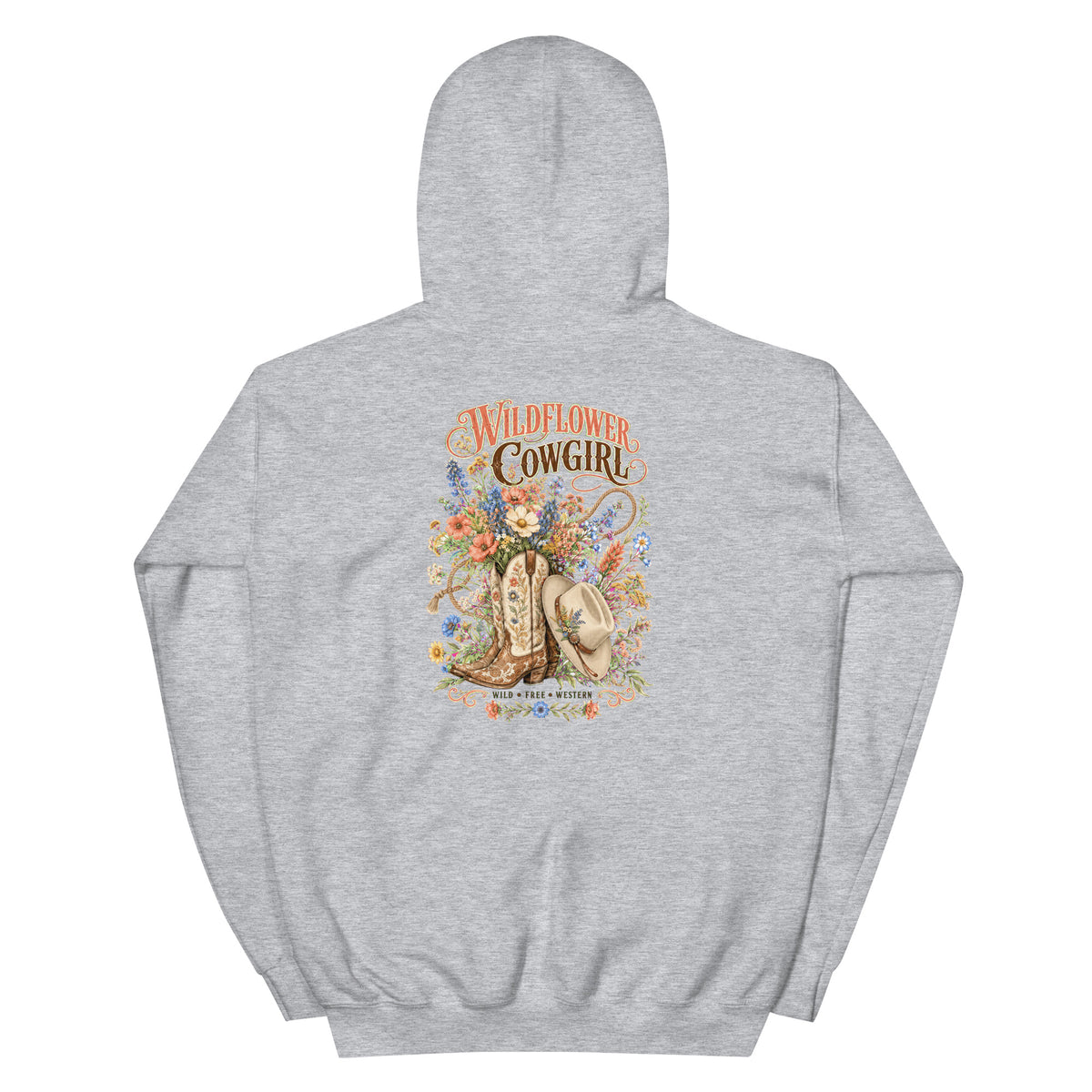Western Wildflower Cowgirl Hoodie product view 5