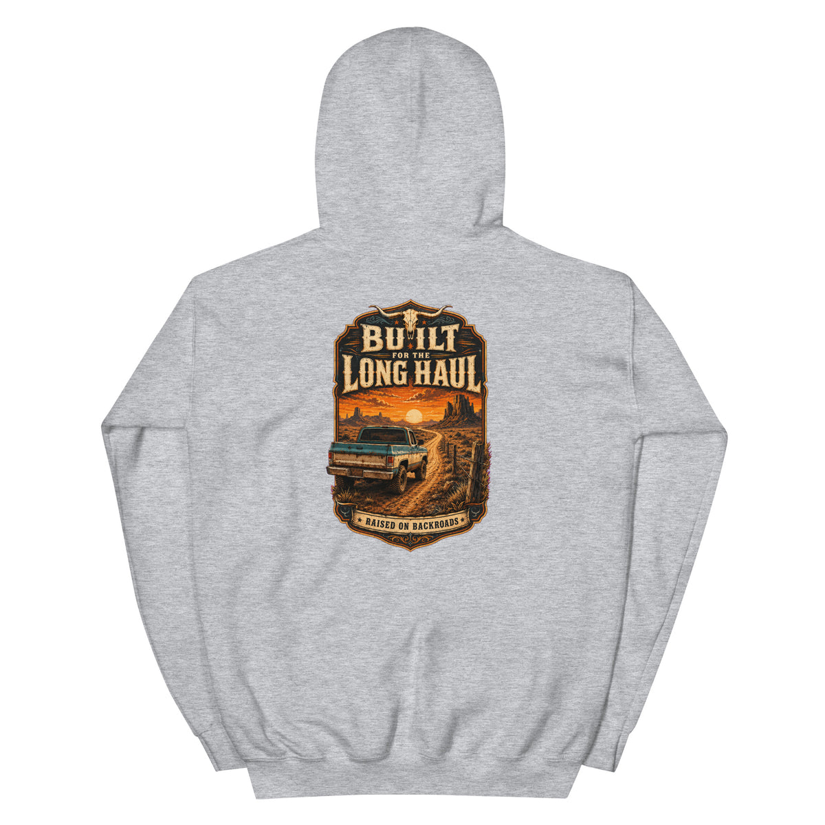 Built for the Long Haul Western Hoodie product view 3
