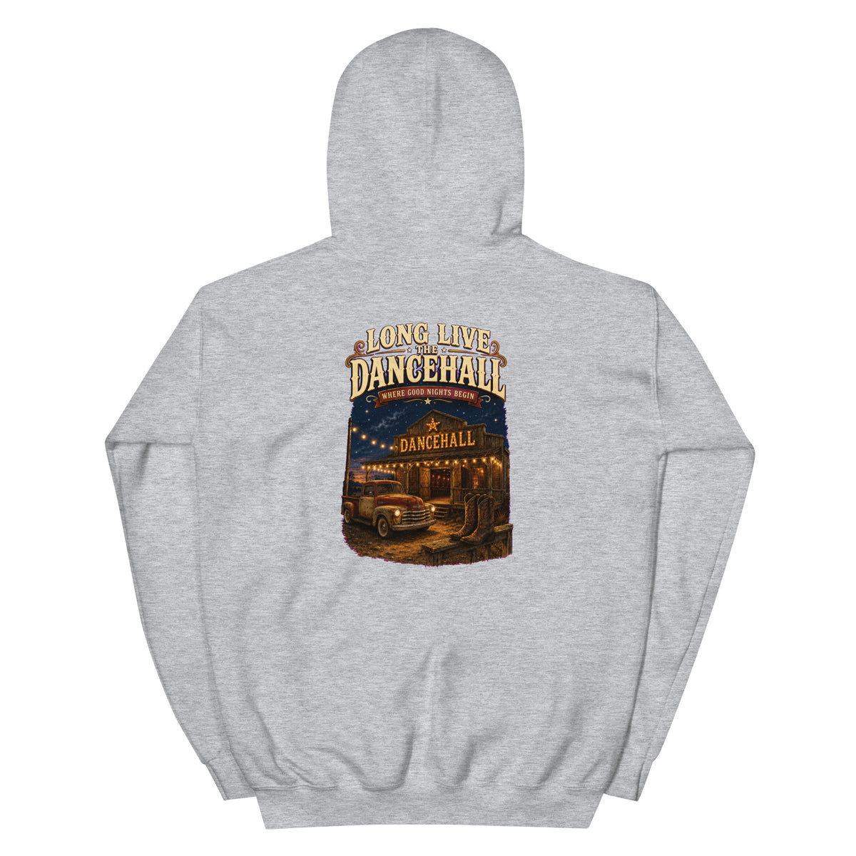 Long Live the Dancehall Western Hoodie product view 3