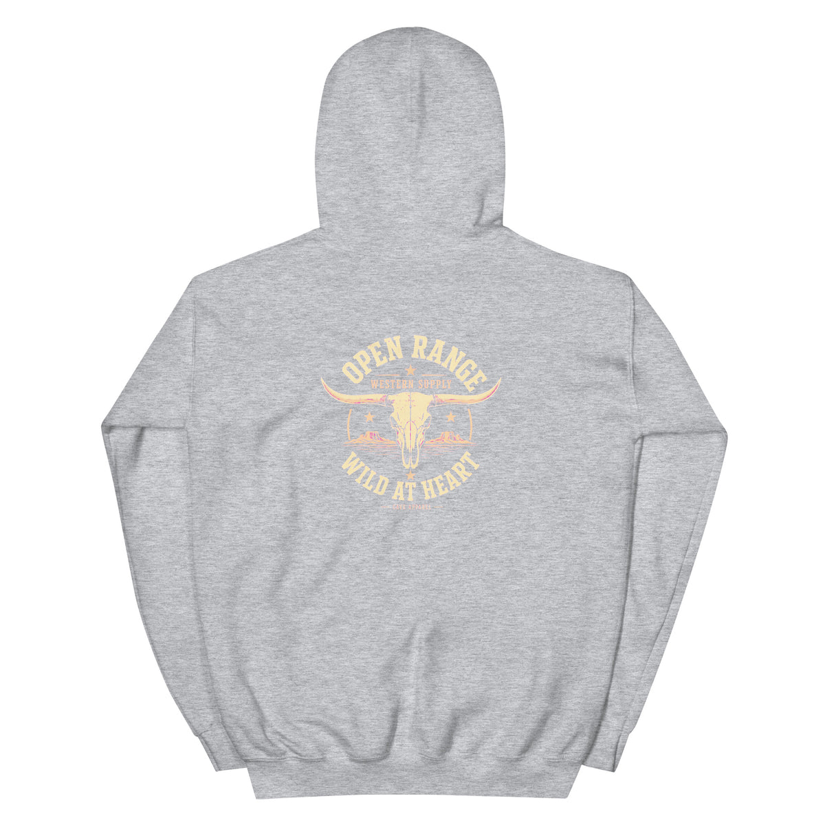 Open Range, Wild at Heart Western Hoodie product view 3