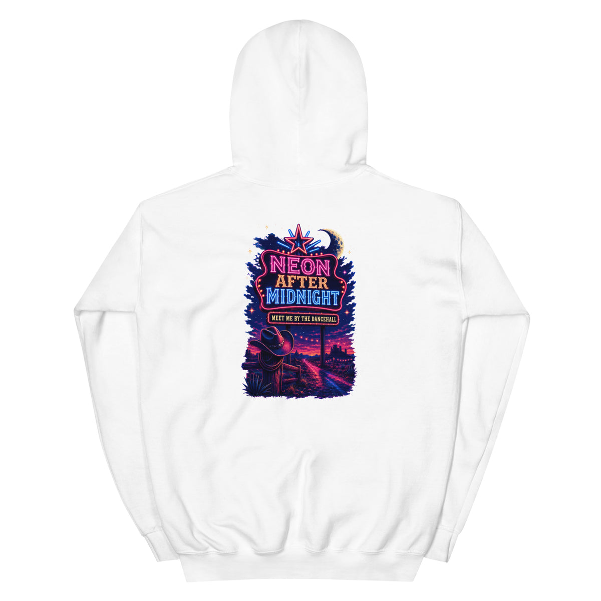 Neon After Midnight Western Hoodie product view 7