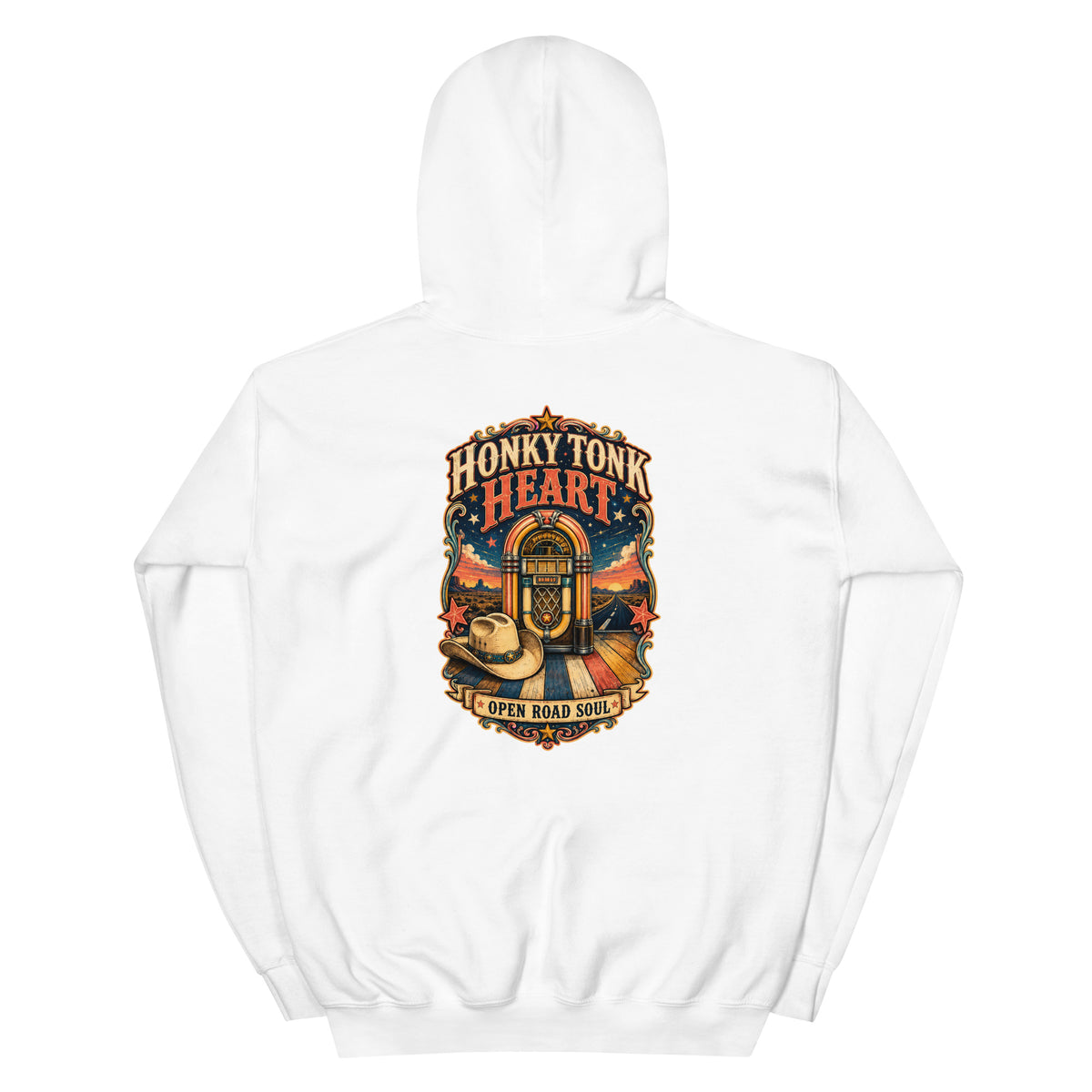 Honky Tonk Heart Western Hoodie product view 7