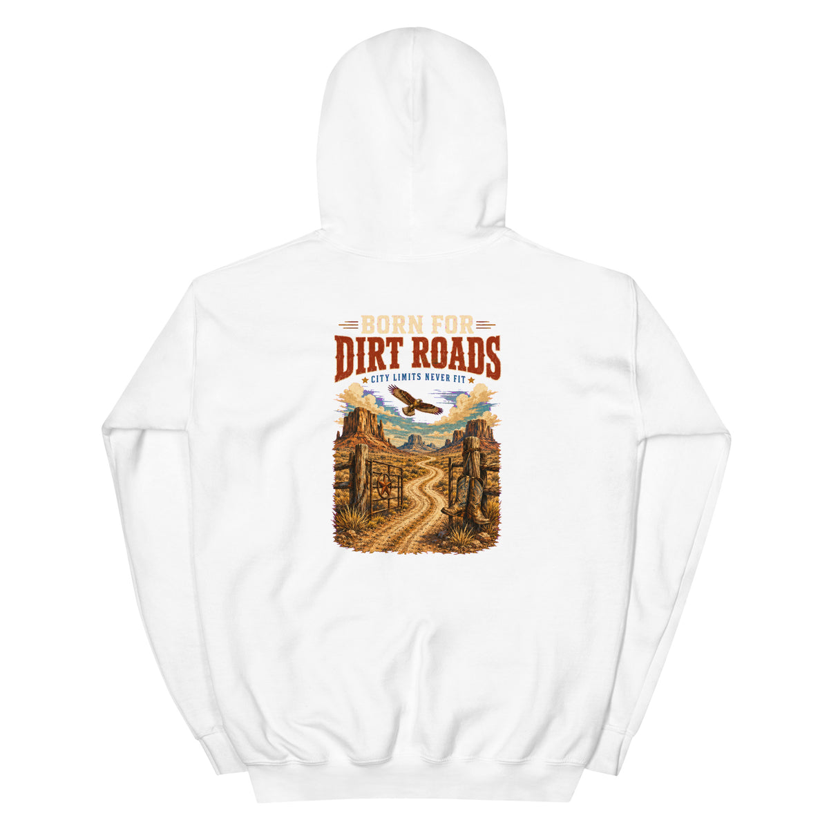 Born for Dirt Roads Western Hoodie product view 7