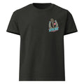 Honky Tonk After Dark Oversized Western T-Shirt in Washed Black — front chest print mockup