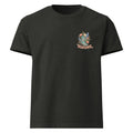 Wildflower Cowgirl Oversized Western T-Shirt in Washed Black — front chest print mockup