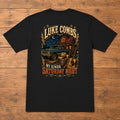 Luke Combs “My Kinda Saturday Night” Truck Back-Print T-Shirt flat-lay back view