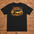 Range Wrangler Premium DTF T-Shirt flat lay showing large back print