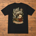 Luke Combs “Must’ve Never Met You” Back-Print T-Shirt flat-lay back view