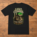 Luke Combs “Even Though I’m Leaving” Back-Print T-Shirt flat lay