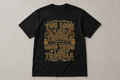 You Look Like Trouble Cave Apparel black T-shirt