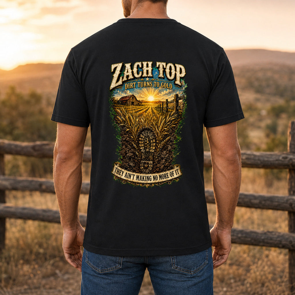 Zach Top The Kinda Woman I Like Premium DTF T-Shirt men’s back fit showing DTF print